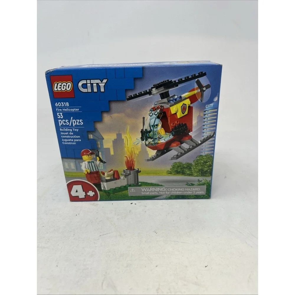 LEGO City ~ Fire Helicopter 60318 ~ Building Toy Playset‎ 53 Pcs Sealed BNIB